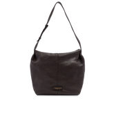 Borsa hobo donna in pelle martellata Marisa - Moka/oro | The Bridge