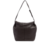 Borsa hobo donna in pelle martellata Marisa - Moka/oro | The Bridge