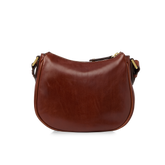 Borsa tracolla pelle chiusa con zip - Borse marroni in pelle e accessori | The Bridge