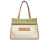 Borsa shopper tessuto e pelle | The Bridge