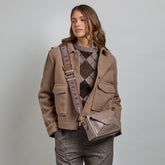 Borsa tracolla in pelle chiusa con zip | The Bridge