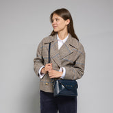 Borsa tracolla in pelle con tasca frontale | The Bridge