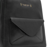 Zaino donna in pelle con tasca frontale | The Bridge