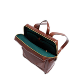 Zaino donna in pelle con tasca frontale | The Bridge