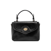 Mini borsa a mano in pelle con tracolla rimovibile Story - Nero/oro - Story Donna | The Bridge