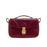 Borsa a tracolla donna in pelle Mia - Barolo/oro - Regali fino a 500€ | The Bridge