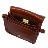 Borsa pelle tracolla a scomparti | The Bridge