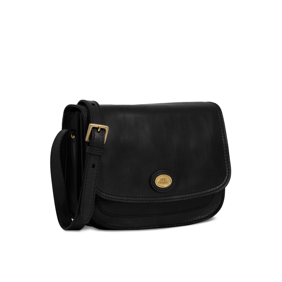 Borsa A Tracolla Donna In Pelle PU Lavata - 5 Scomparti, Ultramorbida, Elegante E Retro - Dimensioni 24,5x10x18 Cm, Nero