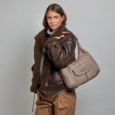 Borsa hobo donna in pelle | The Bridge