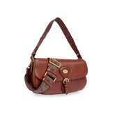 Borsa a spalla in pelle grande con patta frontale - BORSE A SPALLA | The Bridge