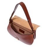 Borsa a spalla in pelle grande con patta frontale | The Bridge
