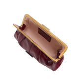 Pochette donna in pelle con chiusura a scatto | The Bridge