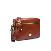 Tracolla in pelle uomo con zip frontale - Story | The Bridge