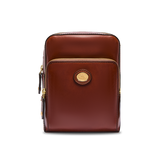 Tracolla in pelle uomo con zip frontale - Story | The Bridge