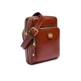 Tracolla in pelle uomo con zip frontale - Story | The Bridge