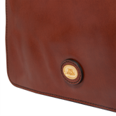 Cartella in pelle uomo con tracolla - Marrone | The Bridge