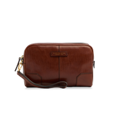 Borsello uomo pelle una zip - Accessori in pelle uomo personalizzati | The Bridge
