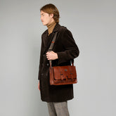 Cartella in pelle con tracolla | The Bridge