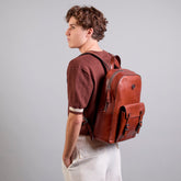 Zaino in pelle porta pc uomo una zip | The Bridge