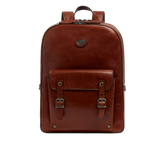 Zaino in pelle porta pc uomo due zip - Zaini uomo in pelle | The Bridge