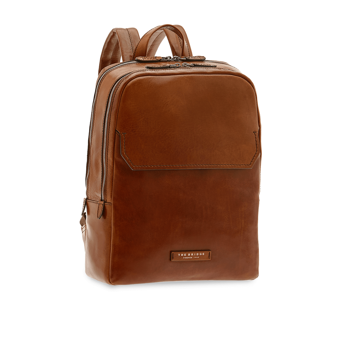 Pelle Marrone Zaino Pc The Bridge The Bridge Isaia Zaino Porta Pc - Main Image