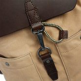 Zaino in pelle e tessuto uomo | The Bridge