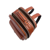 Zaino in pelle porta pc uomo due zip | The Bridge