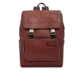 Zaino in pelle uomo con patta frontale - Zaini da viaggio | The Bridge