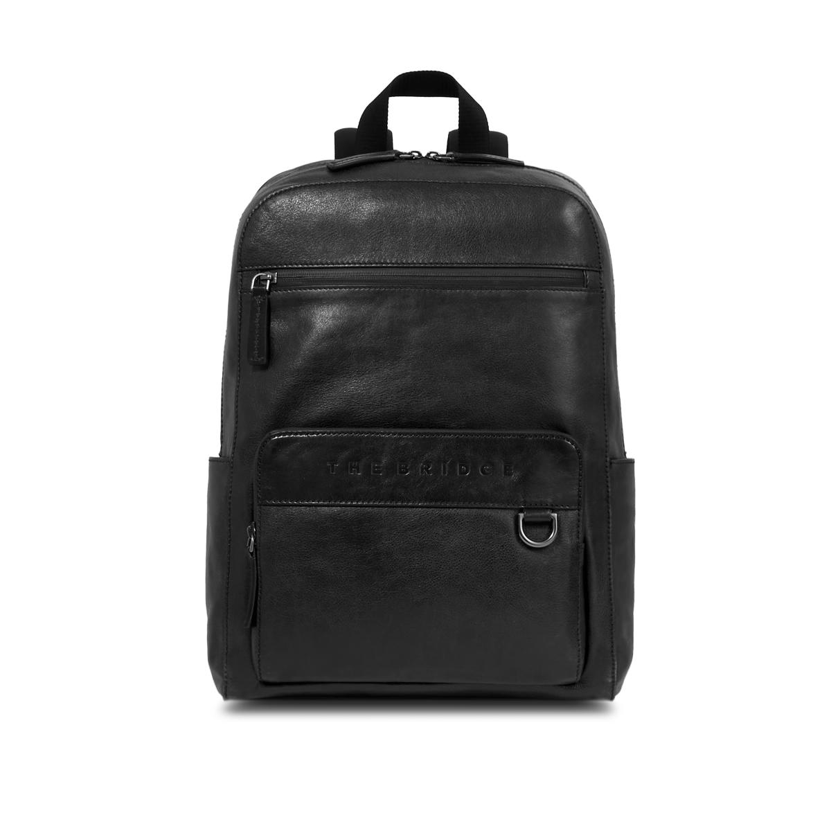 Zaino in pelle uomo NERO/RUTENIO | The Bridge