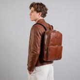 Zaino in pelle porta pc uomo due zip - Idee regalo uomo | The Bridge