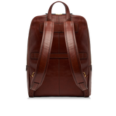 Zaino in pelle porta pc uomo due zip - Zaini personalizzati in pelle uomo | The Bridge