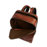 Zaino in pelle porta pc uomo due zip | The Bridge