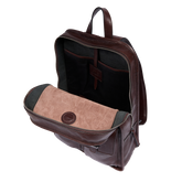Zaino in pelle uomo una zip e tasche frontali | The Bridge