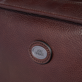 Zaino in pelle uomo una zip e tasche frontali | The Bridge