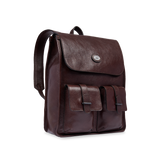 Zaino in pelle uomo con tasche frontali - Isaia Collection | The Bridge