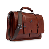 Cartella in pelle grande con tracolla - Isaia Collection | The Bridge