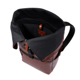Zaino in pelle uomo con apertura roll-top | The Bridge