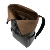 Zaino in pelle uomo con apertura roll-top | The Bridge