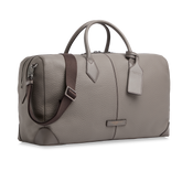 Borsone da viaggio in pelle con tracolla Travel Soft - Greige/rutenio white - Borse personalizzate in pelle uomo | The Bridge