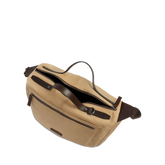 Borsone da viaggio in pelle e tessuto con tracolla | The Bridge