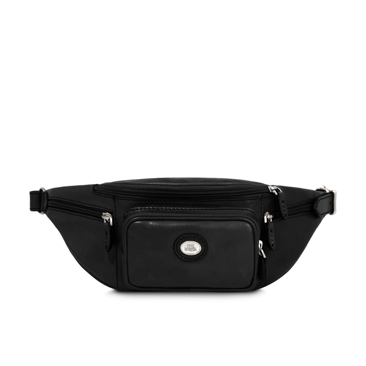 Oakridge Marsupio Da Viaggio In Pelle Nera - Unisex, 4 Scomparti, Cintura Regolabile