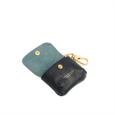 Custodia air pods in pelle - Blu navy/oro - Accessori | The Bridge