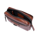 Pochette uomo in pelle con zip | The Bridge