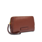 Pouch in pelle da polso con zip small size - Accessori in pelle ufficio | The Bridge
