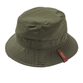Cappello bucket con logo in pelle | The Bridge